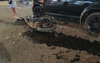 Jaru: Acidente deixa motociclista ferido no cruzamento da Ceará com Dom Pedro I