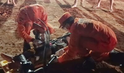 Jaru: Motociclista fica desacordado após colidir com caminhonete F-1000 na linha 625