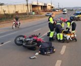 Jaru: Acidente na BR-364 deixa motociclista ferido próximo à entrada da Linha 627