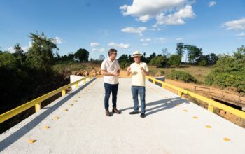 Nova ponte de concreto e aço sobre o Rio Passaqual será inaugurada na próxima sexta-feira (28)