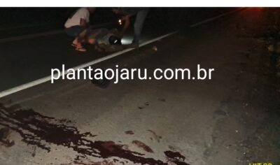 Jaru: Colisão entre duas motocicletas deixa três vítimas feridas próximo às Duas Placas na BR-364