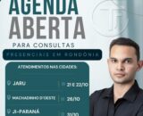 Ele está de volta: Dr. Thaylisson Davi abre agenda para atendimentos presenciais em Jaru, Machadinho d’Oeste e Ji-Paraná
