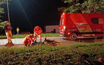 Jaru: Homem fica ferido após cair de bicicleta elétrica na BR-364 próximo posto Rigott