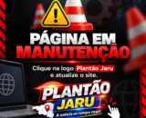 Clique na página inicial ou na logo plantão Jaru e atualize o site.