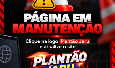 Clique na página inicial ou na logo plantão Jaru e atualize o site.