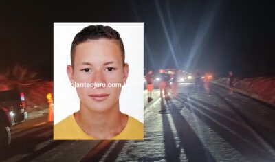 Jaru: Motociclista morre após colidir com caminhonete na BR-364, cair e ser atropelado por carreta; mulher que estava na garupa ficou ferida