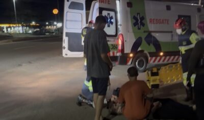 Jaru: Três pessoas ficam feridas em colisão entre motocicletas na noite desta quinta-feira