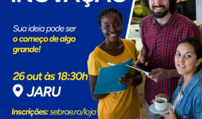 Maratona de Inovação acontece na próxima segunda-feira (26) em Jaru; evento é promovido pela Acij, Sebrae e tem apoio da Prefeitura de Jaru