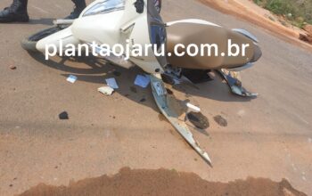 Jaru: Carro avança preferencial e provoca colisão com motociclista no Setor 07