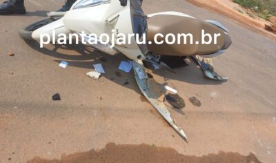 Jaru: Carro avança preferencial e provoca colisão com motociclista no Setor 07