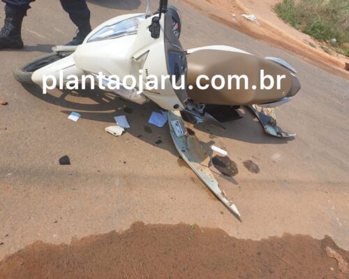 Jaru: Carro avança preferencial e provoca colisão com motociclista no Setor 07