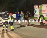 Jaru: Colisão entre motocicleta e veículo de passeio é registrada na BR-364, em frente ao Posto Rigotti