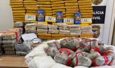 POLÍCIA CIVIL DE RONDÔNIA APREENDE APROXIMADAMENTE 244 KG DE DROGAS EM NOVA MAMORÉ