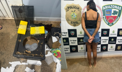 POLÍCIA CIVIL E FORÇAS DE SEGURANÇA APREENDEM DROGAS EM RONDÔNIA E PRENDEM INVESTIGADA NO AMAZONAS NA OPERAÇÃO MADEIRA-MAMORÉ